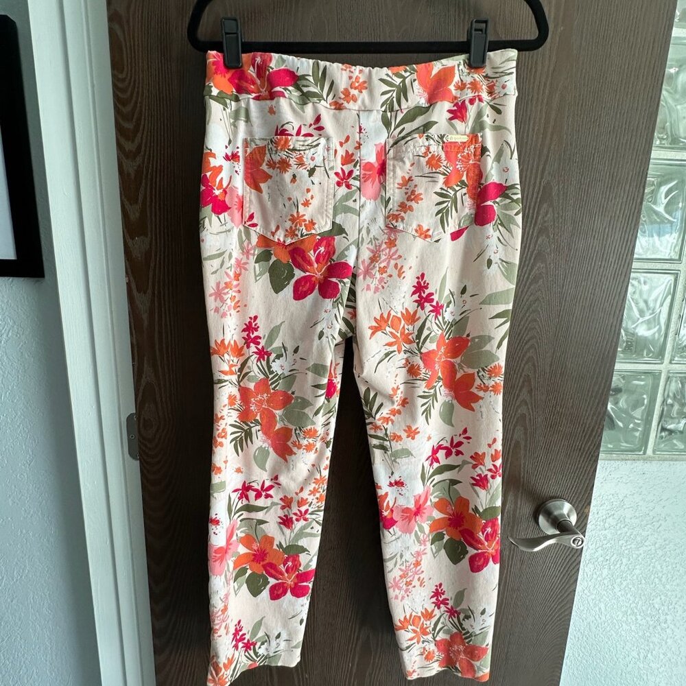Spartina 449 Maren Pull-On Pant Pink Tropical Alljoy Landing Tropical Floral XL - Picture 4 of 8